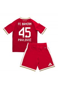 Bayern Munich Aleksandar Pavlovic #45 Babyklær Hjemme Fotballdrakt til barn 2026-27 Korte ermer (+ Korte bukser)